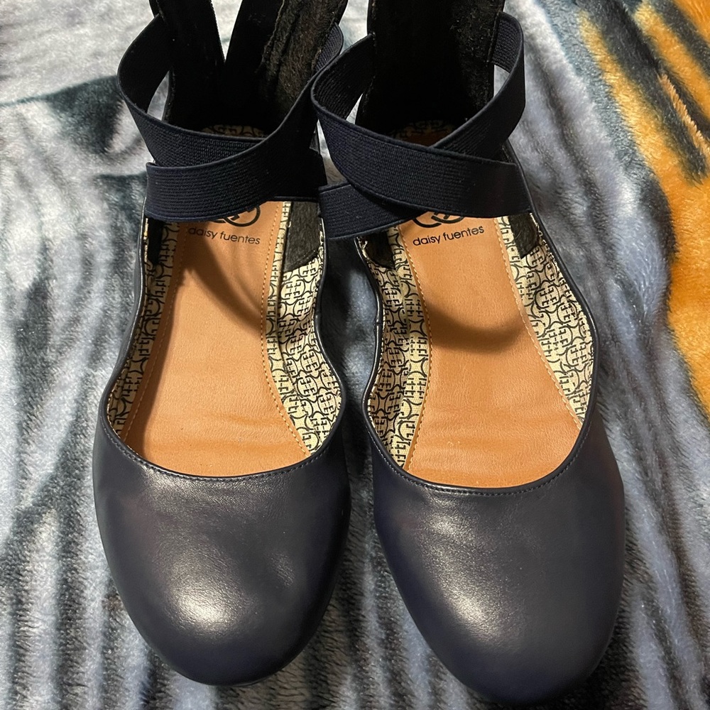 Navy blue Daisy Fuentes Women Flats